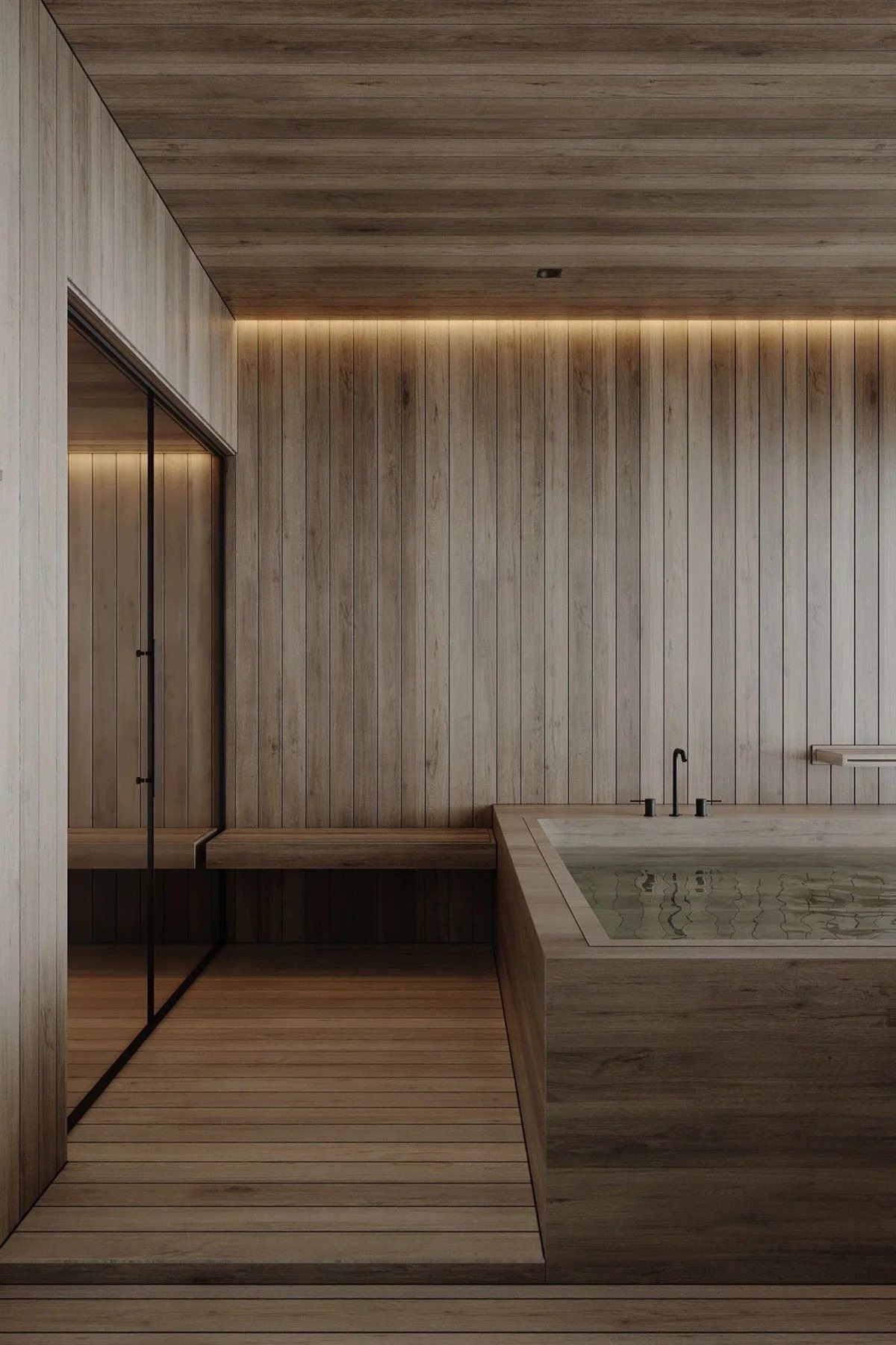 Timber bathroom