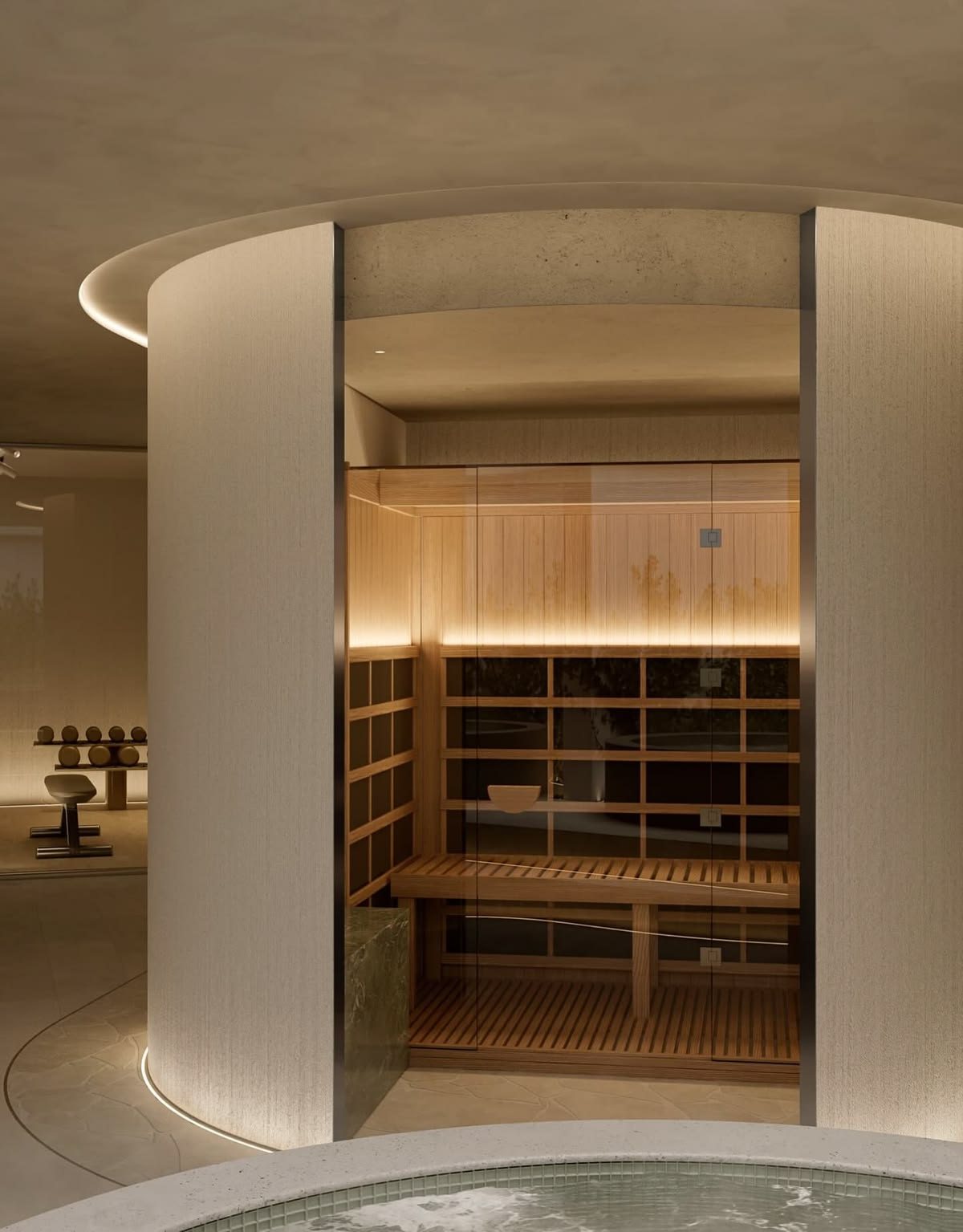 A Sculpted Infrared Sauna